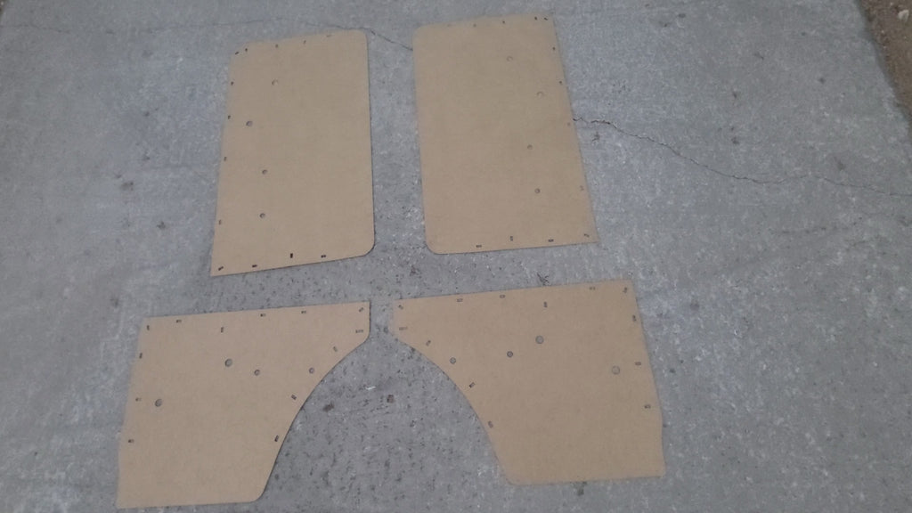 Complete Manual Window 10 Piece ABS Plastic Panel set fits Jeep Wagoneer 63-72